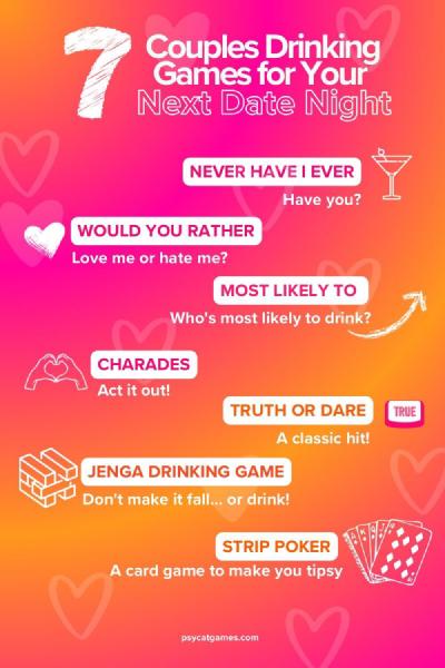 7 Couples Drinking Games for Your Next Date Night