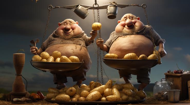 Kalkulator ziemniaczany: Ile jestem warta/-y ziemniaków?