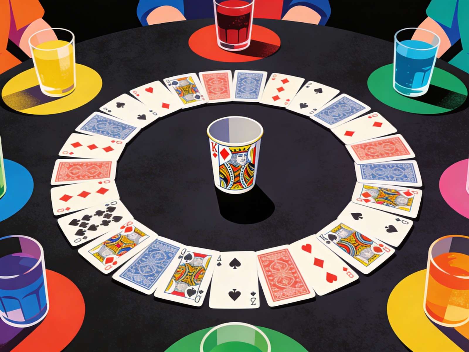 Ring Of Fire - Gioco Da Bere Con Carte | Gioco Di Società Per Feste | Regole Semplici