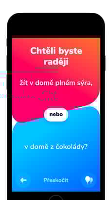 Screenshot Co bys radši? app