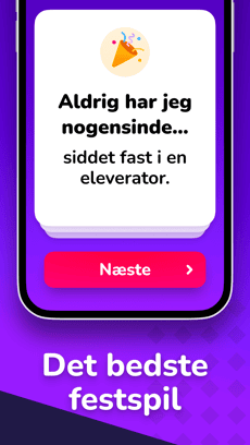 Screenshot Jeg har aldrig app