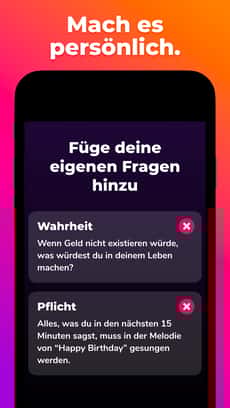 Screenshot Wahrheit oder Pflicht app
