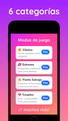 Screenshot Verdad o reto extremo app