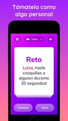 Screenshot Verdad o reto extremo app