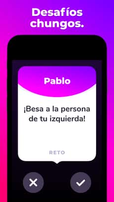 Screenshot Verdad o reto app