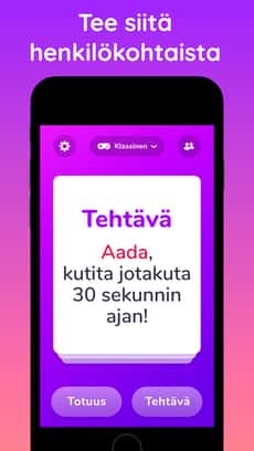 Screenshot Totuus vai tehtävä äärimmäistä app
