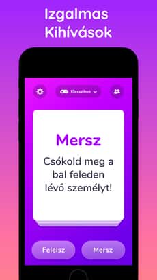 Screenshot Felelsz vagy mersz extrém app