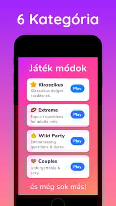 Screenshot Felelsz vagy mersz extrém app
