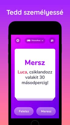 Screenshot Felelsz vagy mersz extrém app