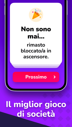 Screenshot Non ho mai app