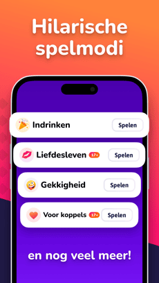 Screenshot Ik heb nog nooit app