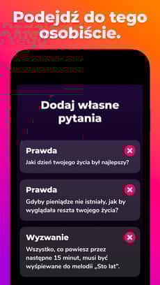 Screenshot Prawda czy wyzwanie app