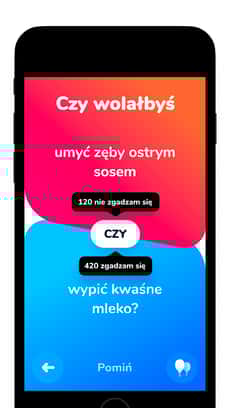 Screenshot Co wolisz? app