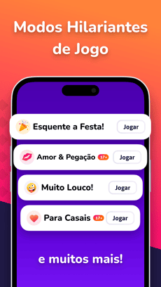 Screenshot Eu nunca app