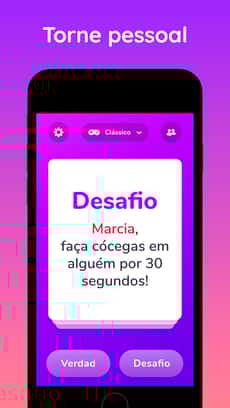 Screenshot Verdade ou desafio extremo app