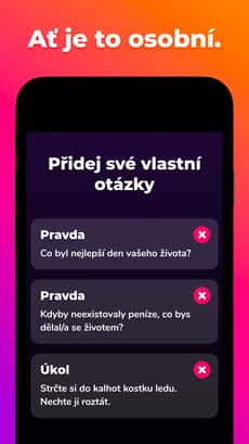 Screenshot Pravda nebo úkol app