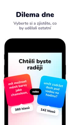 Screenshot Co bys radši? app