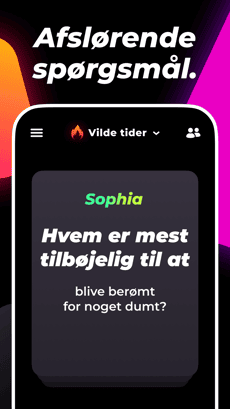 Screenshot Hvem er mest tilbøjelig til app