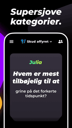 Screenshot Hvem er mest tilbøjelig til app