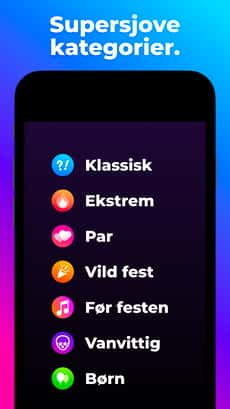 Screenshot Sandhed eller konsekvens app