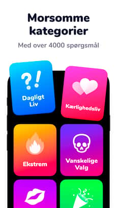 Screenshot Hvad vil du helst? app