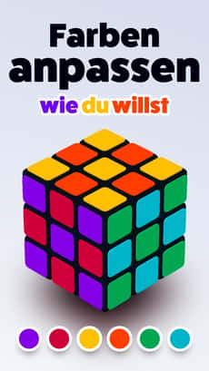 Screenshot Zauberwürfel app