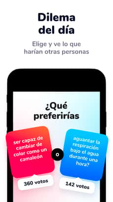 Screenshot ¿Qué prefieres? app