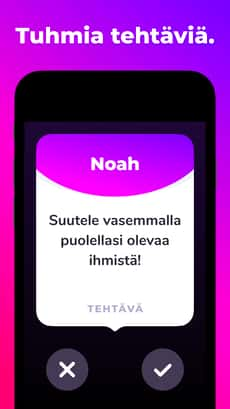 Screenshot Totuus vai tehtävä app