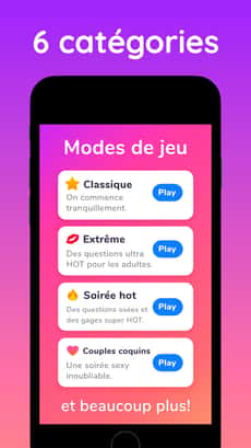 Screenshot Action ou vérité extrême app