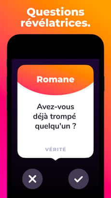 Screenshot Action ou vérité app