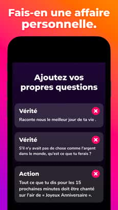 Screenshot Action ou vérité app