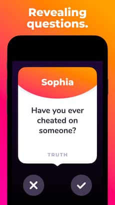 Screenshot Truth or Dare app