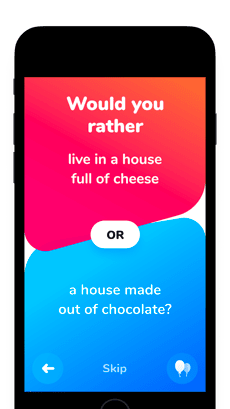 Screenshot Would you rather? app