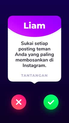 Screenshot Jujur atau tantangan app