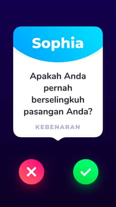 Screenshot Jujur atau tantangan app