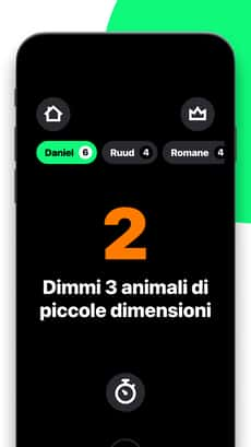 Screenshot 5 secondi gioco app