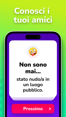 Screenshot Non ho mai app