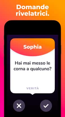 Screenshot Obbligo o verità app