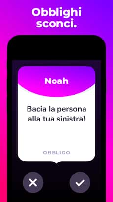 Screenshot Obbligo o verità app