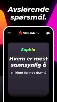 Screenshot Hvem i rommet app