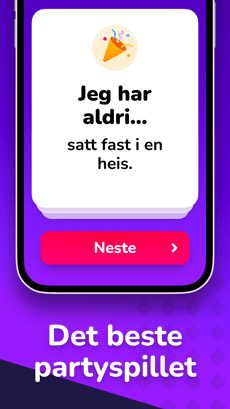 Screenshot Jeg har aldri app