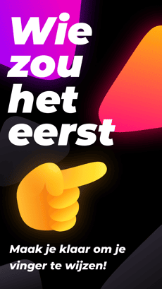 Screenshot Wie zou het eerst? app