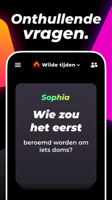 Screenshot Wie zou het eerst? app