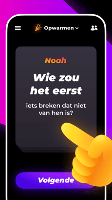 Screenshot Wie zou het eerst? app