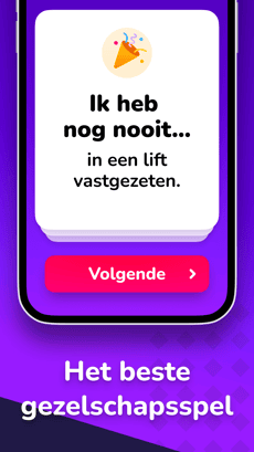 Screenshot Ik heb nog nooit app