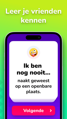 Screenshot Ik heb nog nooit app