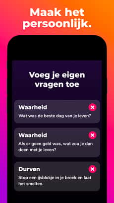 Screenshot Doen, Durf of de Waarheid app