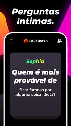 Screenshot Quem é mais provável app