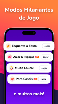 Screenshot Eu nunca app