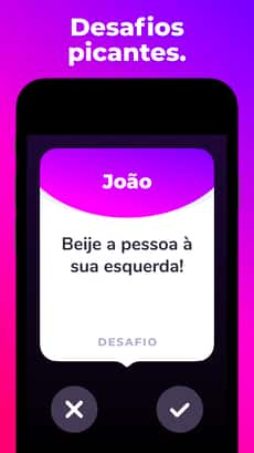 Screenshot Verdade ou desafio app